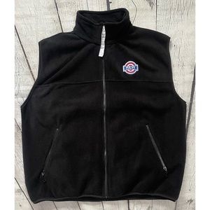 Tri-Mountain Black Panda Fleece Vest NWT!